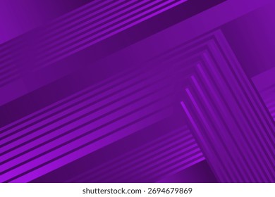 Purple abstract background with glowing geometric lines. Modern vector design.