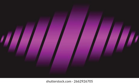 Fondo abstracto púrpura con líneas brillantes y patrón de onda colorida