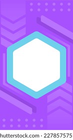 Purple abstract background with hexagon elements.