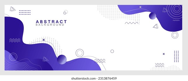 Fondo púrpura abstracto con gradiente líquido. Diseño con líneas, semitono y elementos simples. Banner simple y fondo