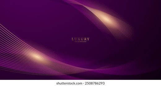 violetter abstrakter Hintergrund mit Luxuselementen, Vektorgrafik