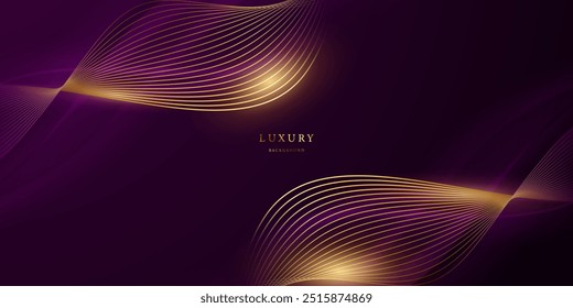 violetter abstrakter Hintergrund mit Luxuselementen, Vektorgrafik