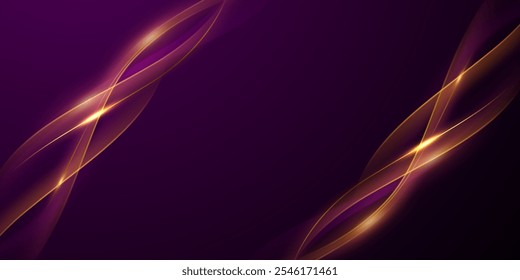 fundo abstrato roxo com elementos de luxo ilustração vetorial