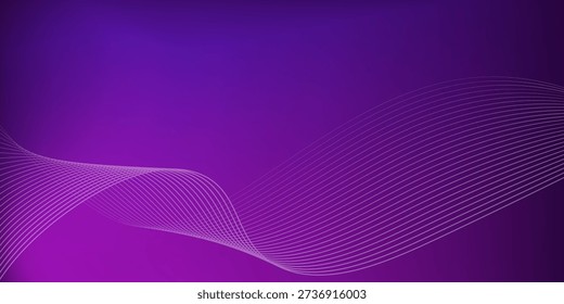 purple abstract background with luxury elements. abstract wavy lines background.
