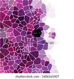 purple abstract background made of pebbles. presentation template for a construction company