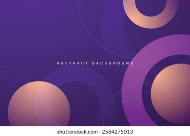 purple abstract background with modern circle geometric colorful pattern