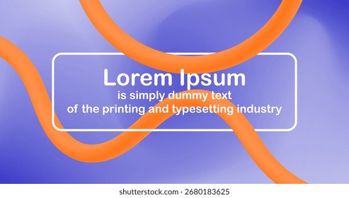 Fundo abstrato roxo com gradiente ondulado laranja Formas de fluido Modelo de linhas para revista de folheto Pôster Apresentação de negócios Web Design