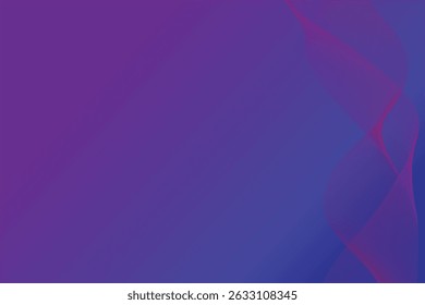 Purple Abstract Background with Smooth Lines and Flowing Waves