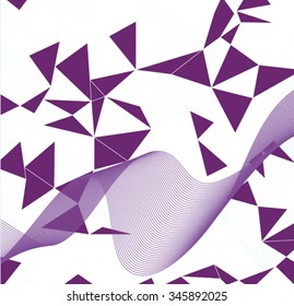 purple abstract background vector graphic waves triangle polygon