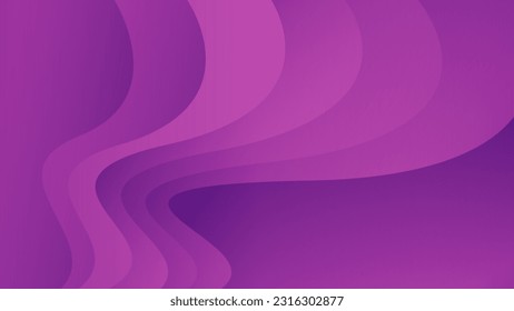Fondo púrpura abstracto, gráfico ondulado, vector geométrico, textura mínima, fondo web, diseño de cubierta púrpura, plantilla de volante, pancarta, decoración de pared, papel pintado, diseño de fondo púrpura