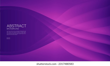 Purple abstract background, wave graphic, Geometric vector, Minimal Texture, web background, purple cover design, flyer template, banner, wall decoration, wallpaper, purple background design