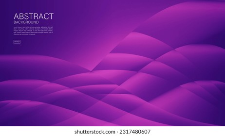 violetter abstrakter Hintergrund, Wellengrafik, Geometrische Vektorgrafik, minimale Textur, Web-Hintergrund, violetter Coverdesign, Flugzeugablage, Banner, Wanddekoration, Tapete, violetter Hintergrund