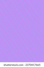 violetter abstrakter Hintergrund mit Wellengrün-Linien.Vektorgrafik.