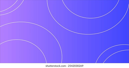 violetter abstrakter Hintergrund mit weißen Linien, Kreisdesign