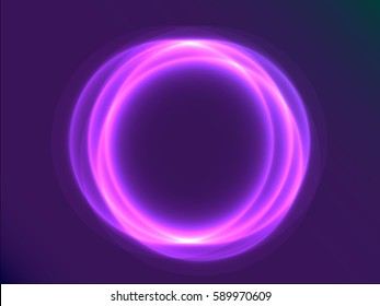 Purple abstract circle.