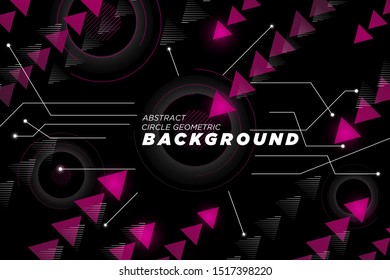 Purple Abstract Circle Geometric Background 01