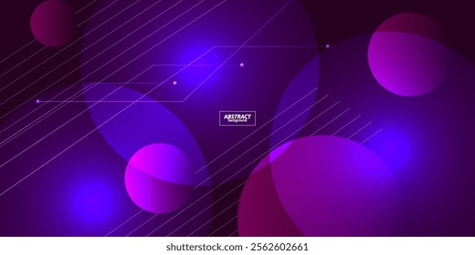 Purple abstract circle with gradient background lines. Bright simple pattern for product display advertising website poster wallpaper template. Vector Eps10