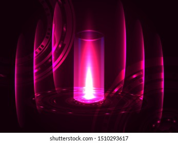 Purple abstract circle. Vector illustration for banner