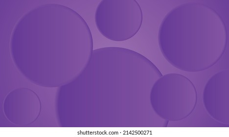 Purple Abstract circles minimal technology background vector illustration