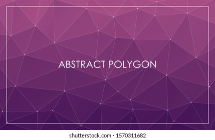 Purple Abstract Color Polygon Background Design, Abstract Geometric 
