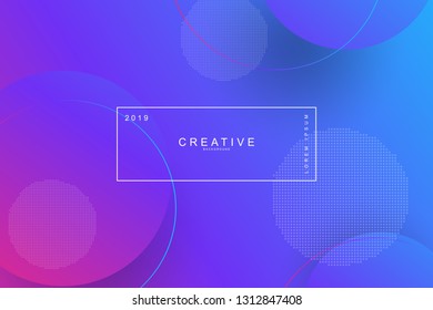 PURPLE, Abstract cool background. Circle shape, wavy, dynamic background, gradient color, flowing shapes. Blur banner design,. Usable for landing page. Trendy and modern background color.