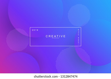 PURPLE, Abstract cool background. Circle shape, wavy, dynamic background, gradient color, flowing shapes. Blur banner design,. Usable for landing page. Trendy and modern background color.