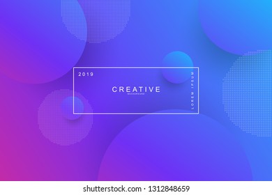 PURPLE, Abstract cool background. Circle shape, wavy, dynamic background, gradient color, flowing shapes. Blur banner design,. Usable for landing page. Trendy and modern background color.
