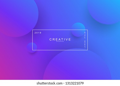 PURPLE, Abstract cool background. Circle shape, wavy, dynamic background, gradient color, flowing shapes. Blur banner design,. Usable for landing page. Trendy and modern background color.