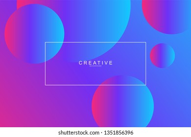 PURPLE, Abstract cool background. Circle shape, wavy, dynamic background, gradient color, flowing shapes. Blur banner design,. Usable for landing page. Trendy and modern background color.