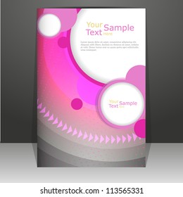 Purple abstract cover design