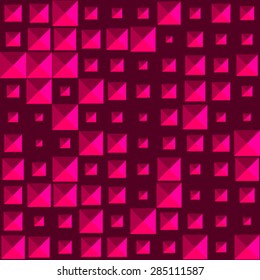 Purple abstract crystals  seamless pattern. Vector illustration.