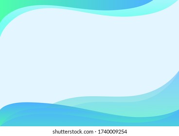 Purpur abstrakter Kurvenverlauf Hintergrund mit Kopierraum, Wave Abstract Background. Für Design Flyer, Banner, Landing Page. Vector-Illustration mit Farbverlauf