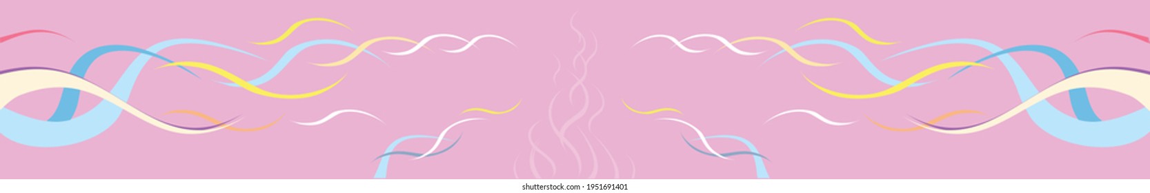 Purple abstract curve pattern background with copy space, Wave Abstract Background. For Design Flyer, Banner, Landing Page. Vector Illustration with Color Gradient