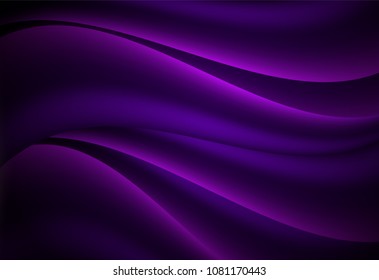 Purple abstract curve and wavy background