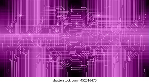 purple abstract cyber future technology concept background, vector illustration, circuit, binary code