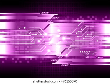 purple abstract cyber future technology concept background, illustration, circuit board, binary code