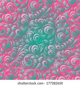 purple abstract with emerald