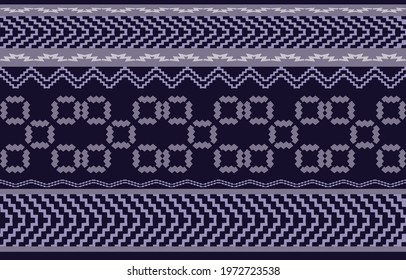purple abstract ethnic geometric pattern design for background or wallpaper. fabric vector illustration
