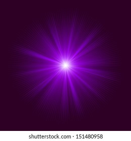 Purple abstract explosion. EPS 10 vector file included