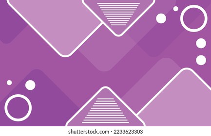 Purple Abstract Flat Background Design