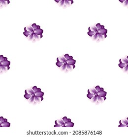 color púrpura abstracto floral sin costuras con flores de jazmín tropical decorativo sobre fondo blanco. Diseño de vectores. Impresión de la jungla. Fondo floral. Impresión y textiles. Tropos exóticos. fondo de pantalla