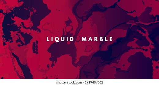 Purple Abstract Flow Background. Alcohol Inks Paint Template. Creative Flow Background. Gradient Liquid Texture. Futuristic Vector Motion. Flow Background. Blue Graphic Marble. Digital Fluid Poster.