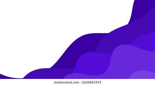 Purple abstract flowing waves design - ideal for website backgrounds