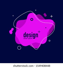 Purple abstract fluid with abstract shape.