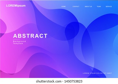 PURPLE, Abstract fluid shape, wavy, dynamic background, gradient color, flowing shapes. Gradient fluid composition with trendy color. Usable for landing page. Modern vector template.