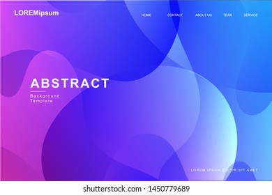PURPLE, Abstract fluid shape, wavy, dynamic background, gradient color, flowing shapes. Gradient fluid composition with trendy color. Usable for landing page. Modern vector template.