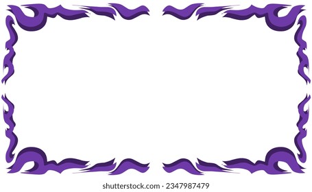 Purple abstract framed background illustration. Perfect for wallpaper frames, book covers, invitations, greeting cards, websites