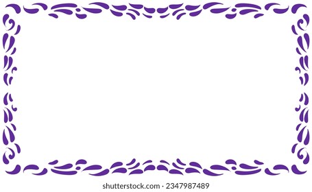 Purple abstract framed background illustration. Perfect for wallpaper frames, book covers, invitations, greeting cards, websites