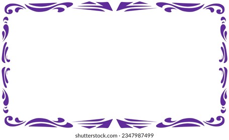 violette abstrakte, gerahmte Hintergrundgrafik. Perfekt für Bildschirmhintergründe, Buchumschläge, Einladungen, Grußkarten, Websites