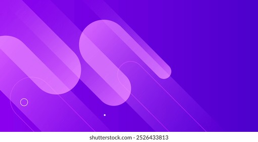 Purple abstract geometric background. Dynamic shapes composition. Vector illustration